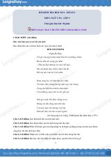 Đề thi học kì 2 Văn 9 - Đề số 2